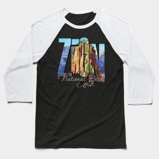 Zion National Park, Utah Baseball T-Shirt